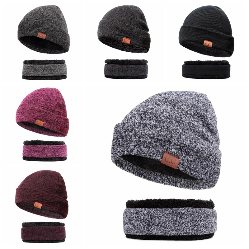 3 шт./компл. зимняя шапка с напуском шарф теплые перчатки комплект теплой одежды