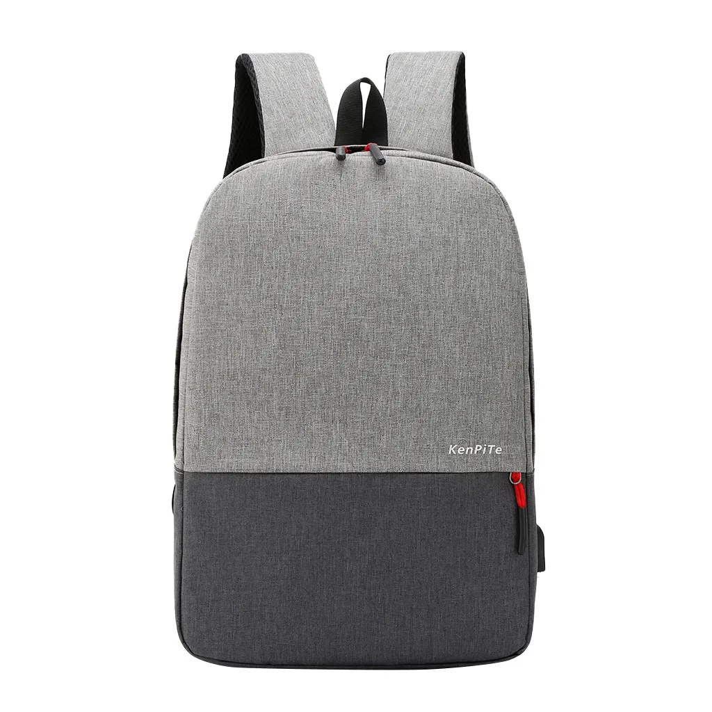 Gray Aelicy, мужские деловые рюкзаки для ноутбука, usb зарядка, рюкзак с защитой от кражи, мужской рюкзак для путешествий, водонепроницаемые школьные сумки для мужчин, Mochila - Цвет: Gray