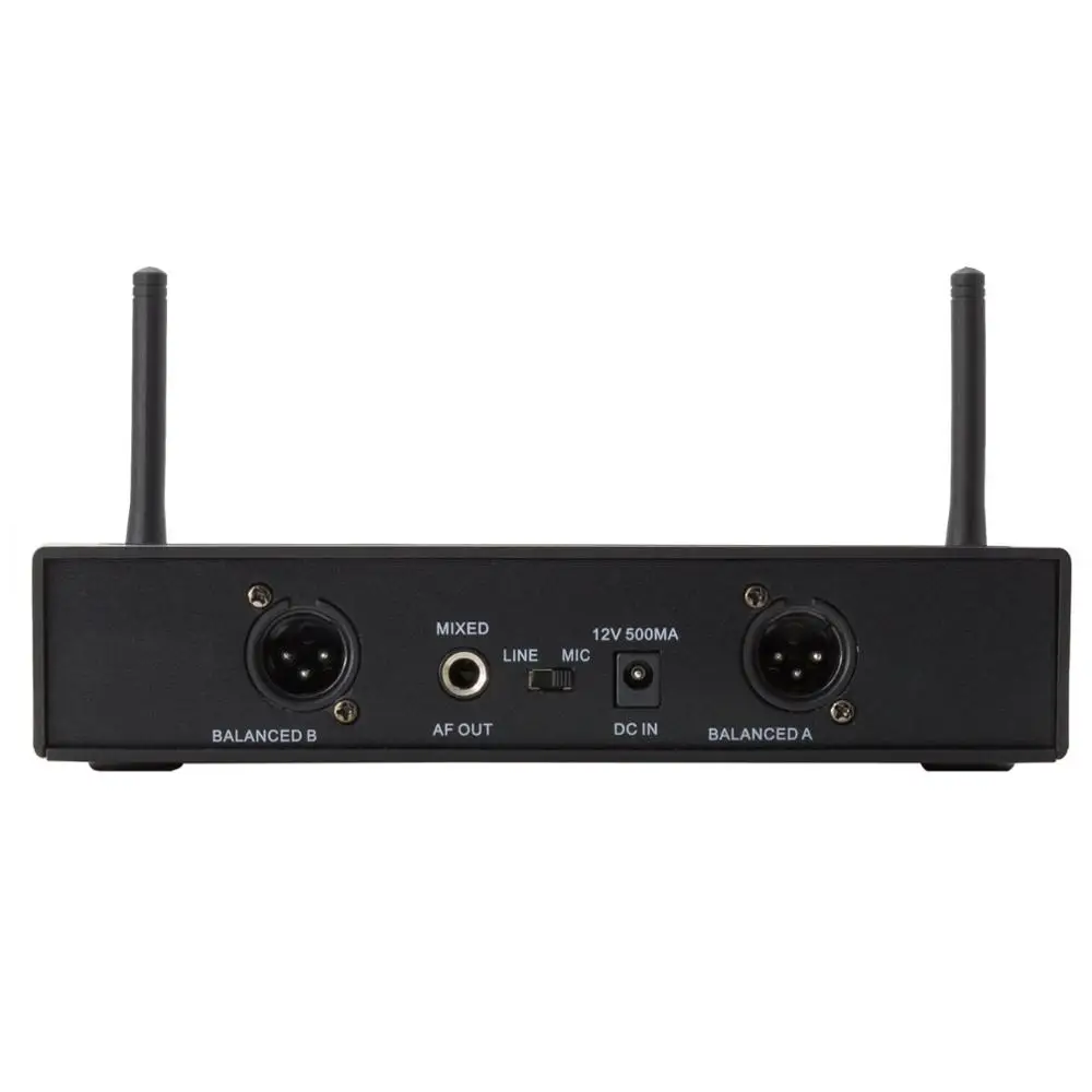 Двухканальный беспроводной микрофон UHF PLL для караоке 200 каналов | Электроника