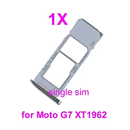 

Single SIM Card + SD Card Slot Holder Tray Slot Replacement Part for Motorola Moto G7 XT1962 New In Stock