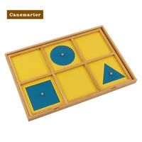 montessori educational toy se039 geometric demonstration tray game for children kids wooden toys early education preschool
