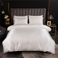3pcs luxury satin duvet cover set bedding sets double queen king size quile cover pillowcases bed linen