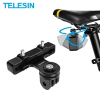 telesin bike seat tail mount rear aluminum bicycle back holder for gopro hero 9 8 7 5 insta360 osmo action camera accessories
