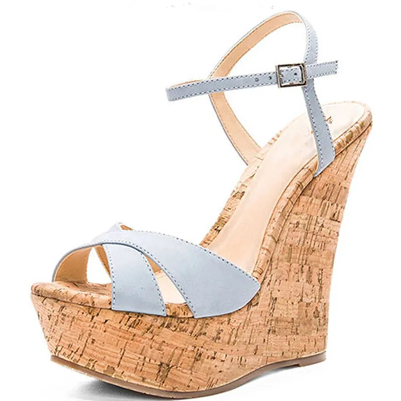 

FGHGF NEW Wedge Sandals for Women, Stylish and Sexy 16CM Lace-Up shoesSize 35-46