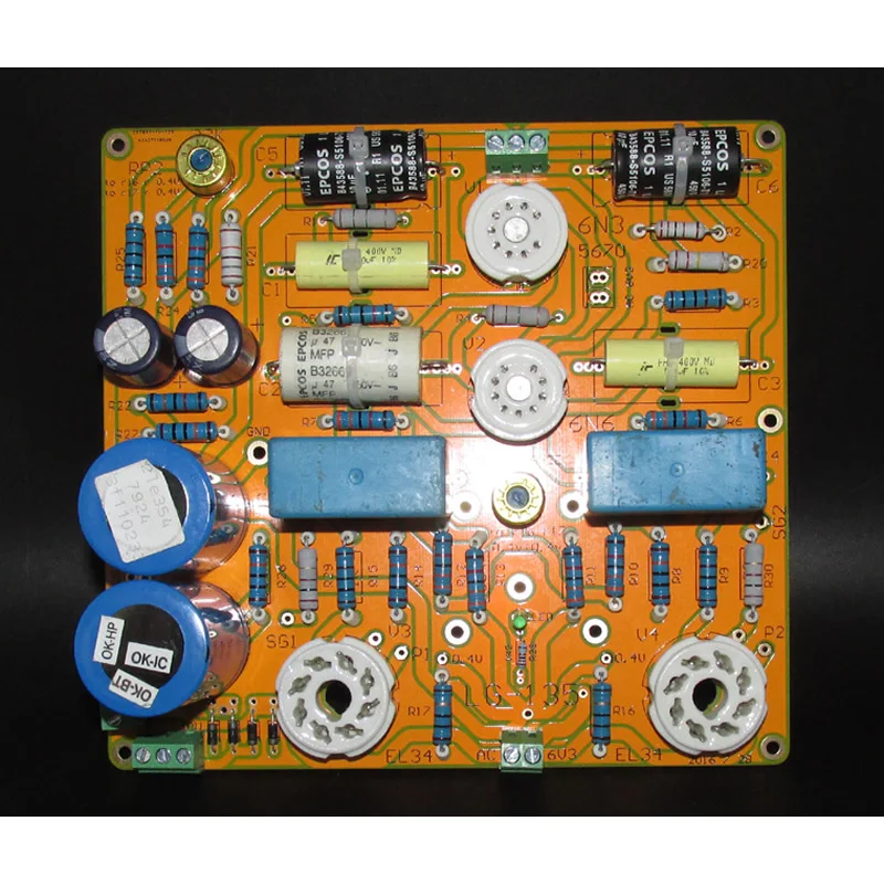 Плата толкательной машины Goldox M type EL34 LG135 6N3 + 6N6 classic мощность 2 × 40 Вт отличная