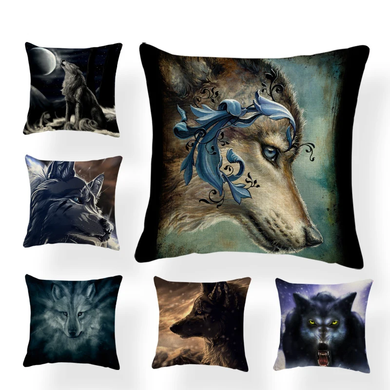 Крутая Красивая подставка из полиэстера с изображением Льва воющего волка для