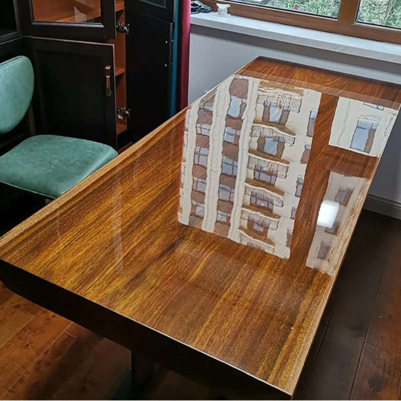 Прозрачная устойчивая к царапинам скатерть мебель наклейки обеденный стол