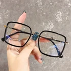 Прозрачная оправа для компьютерных очков для мужчин и женщин, квадратные антибликовые очки с защитой от синего света, оптические аксессуары для зрения