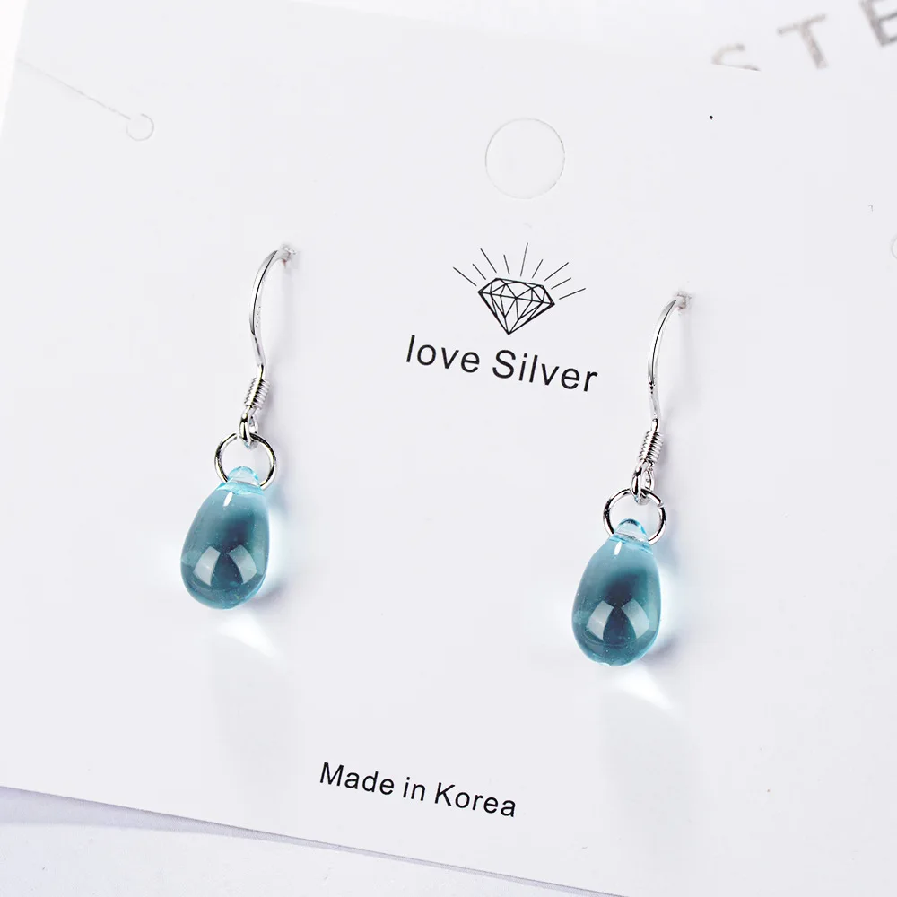 

DIWENFU Real 925 Sterling Silver Kyanite Earring for Women Aros Mujer Oreja Blue Gemstone Bizuteria Silver 925 Jewelry Earrings