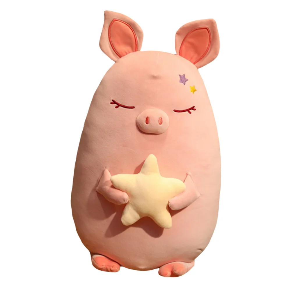 

Cartoon Stuffed Star Piggy Doll Hugging Pillow for Kids Adults (45cm)