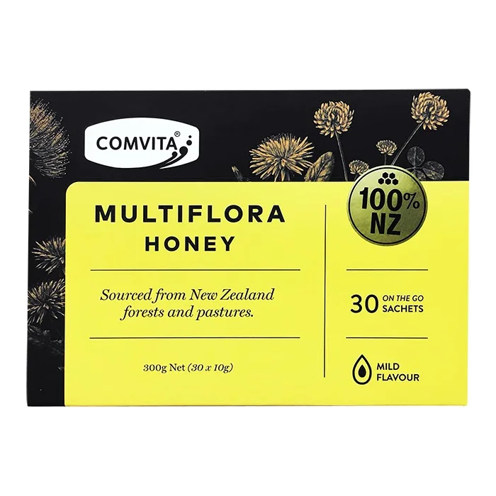 

NewZealand Comvita Multiflora Manuka Honey 10g*30 Sachets Supplements for Digestive Health Respiratory System Cough Sooth Throat