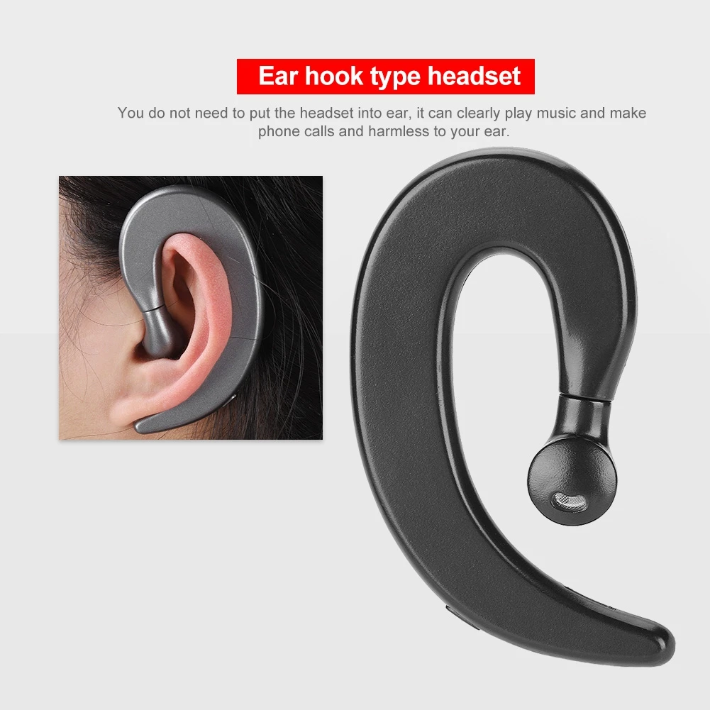 Безболезненные наушники с ушным крючком Bluetooth-наушники беспроводная гарнитура |