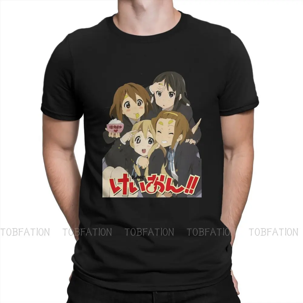 

Kawaii Grills хипстерские футболки K-ON для мужчин Harajuku ткань уличная одежда футболка с круглым вырезом оверсайз
