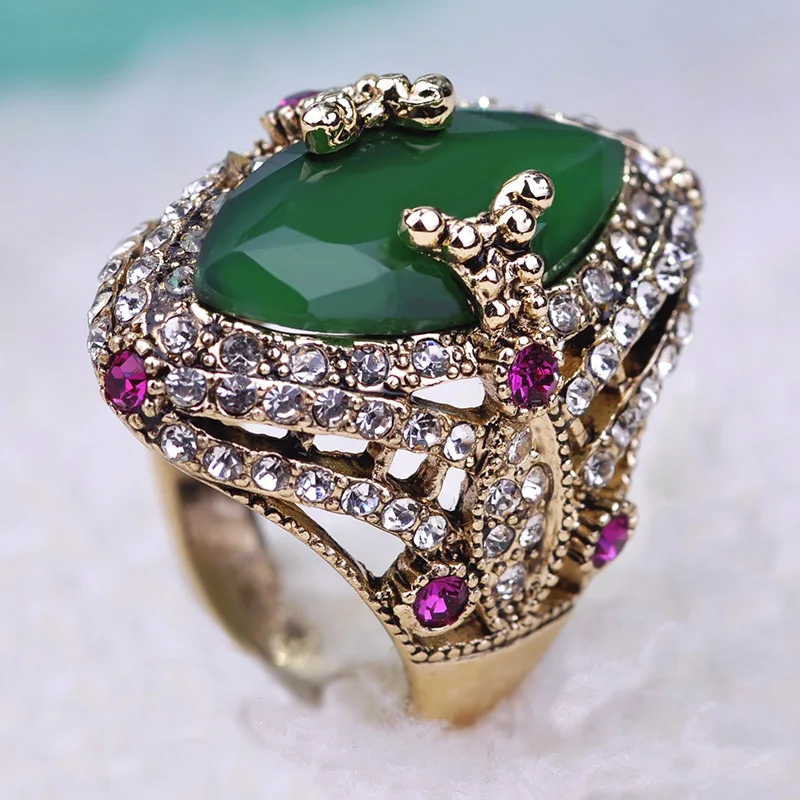 Старинные турецкий ювелирные изделия анель кольца властелин колец турко кольцо