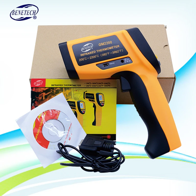 Цифровой термометр BENETECH Бесконтактный инфракрасный с ЖК подсветкой