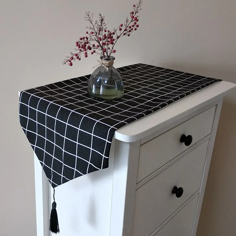 Скатерть хлопковая в скандинавском стиле Настольная дорожка для свадебного