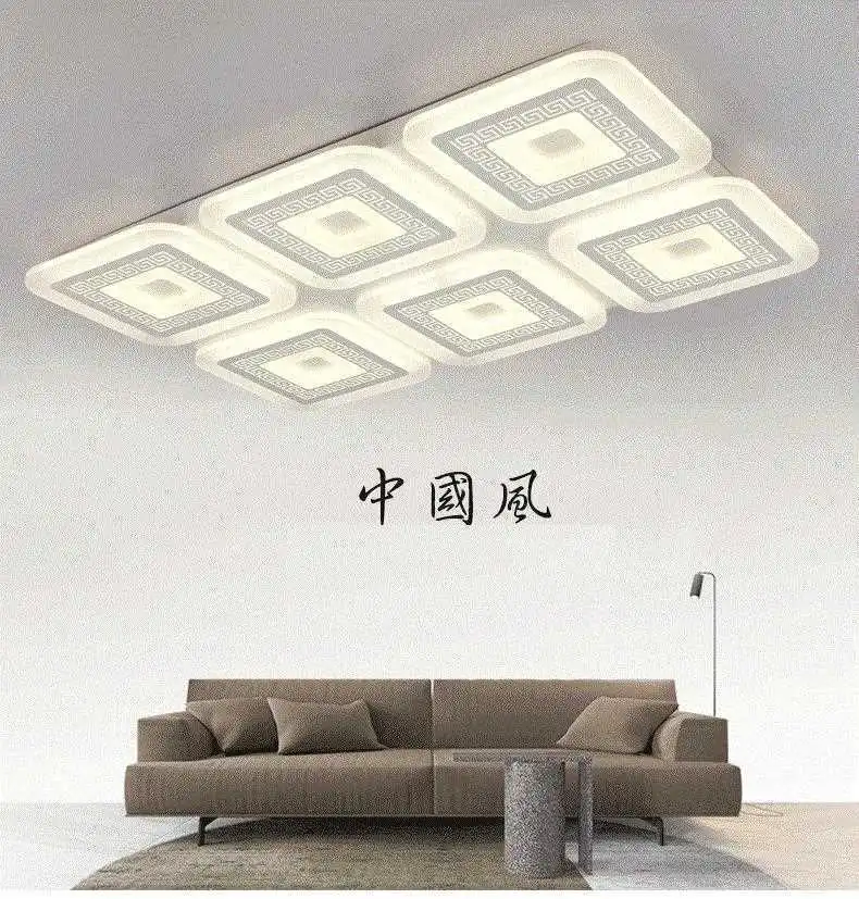 

ventilador de techo modern square rectangle Bedside Aluminum Living Room hallway lamp LED ceiling lamp Ceiling Ligting
