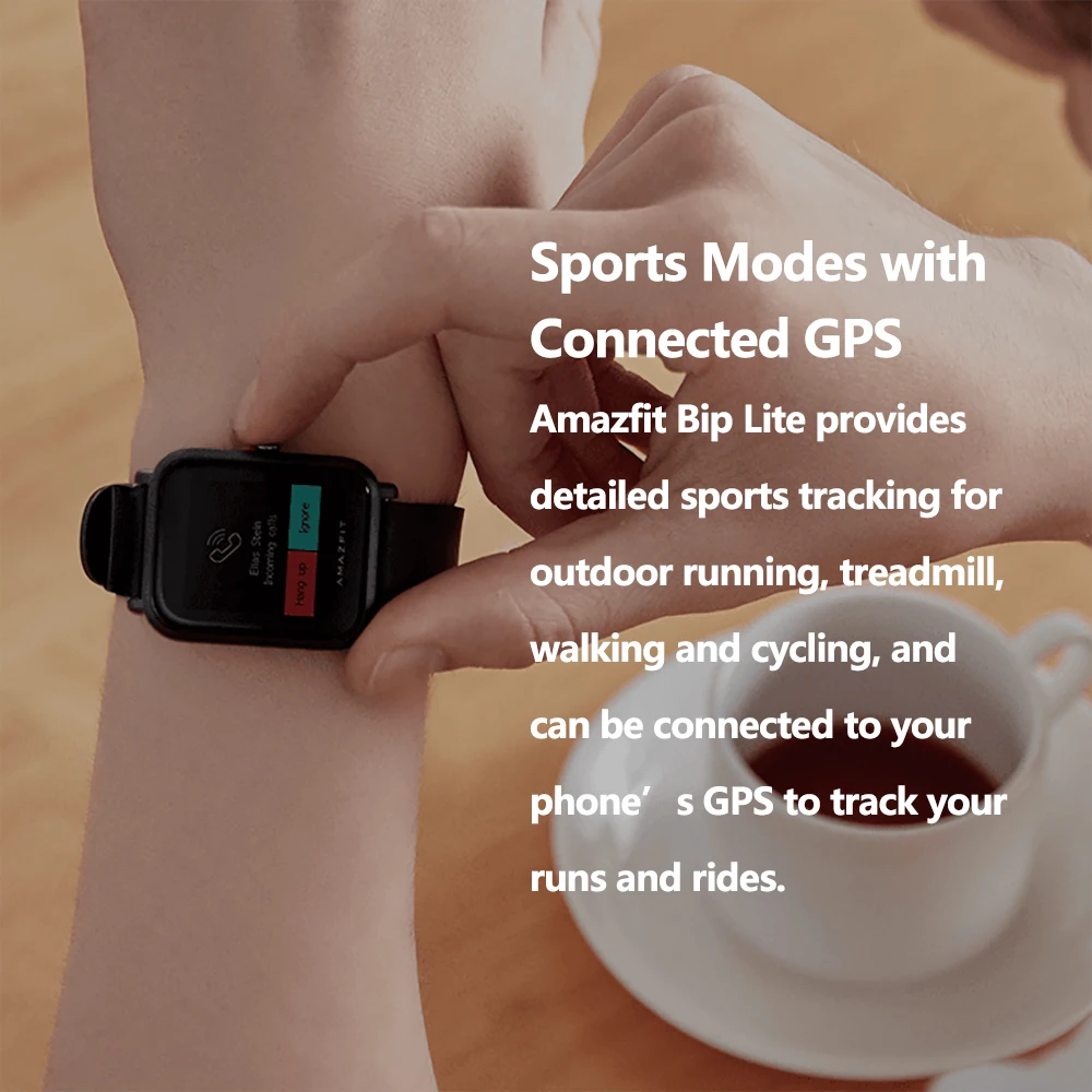 Глобальная версия Amazfit Bip Lite умные часы легкие водонепроницаемые 3ATM Smartwatch с 45