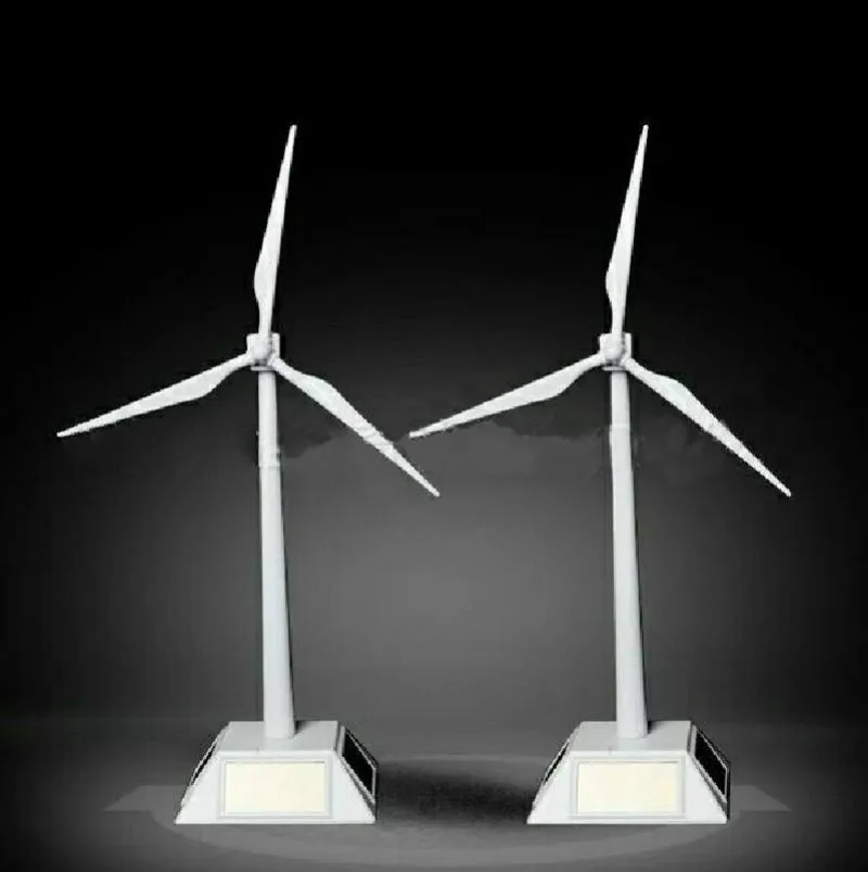 Новое поступление мини модель ветряной турбины на солнечных батареях игрушка