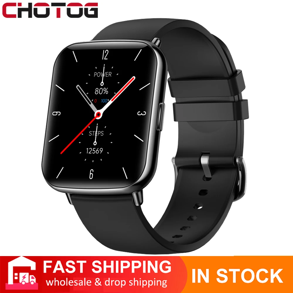 

CHOTOG Smart Watch Heart Rate Blood Pressure Fitness Tracker Waterproof Smartwatch Men 1.7 Inch Full Touch Sport Digital Watch