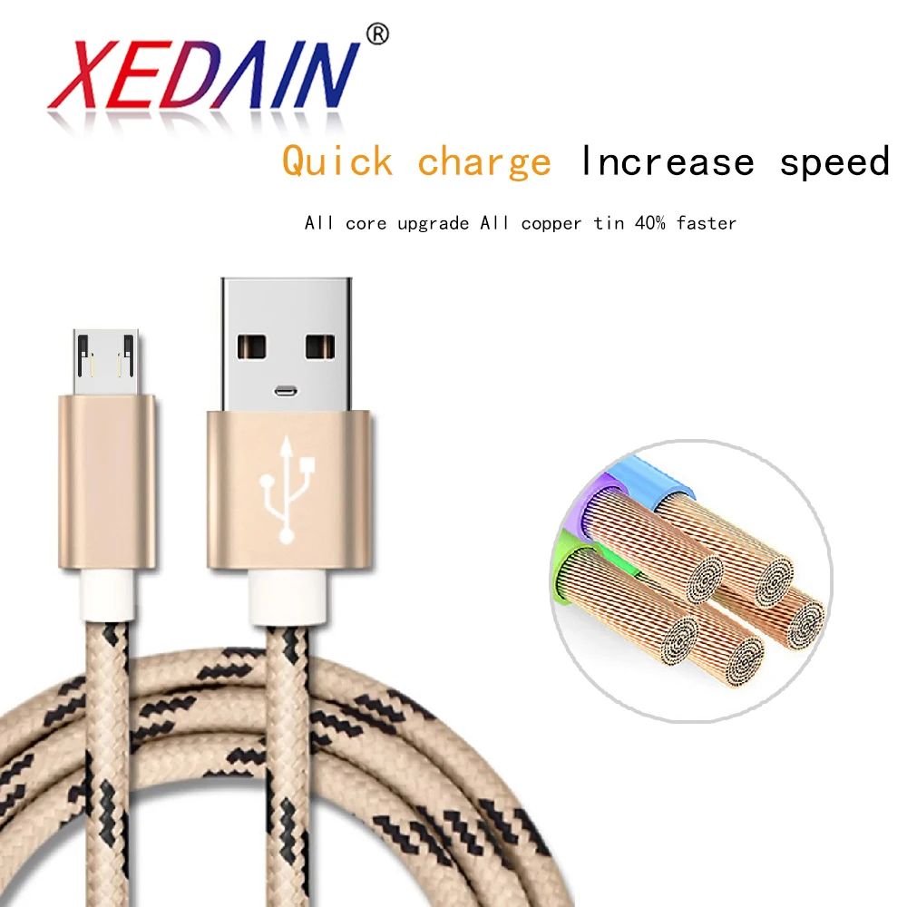 Хороший кабель Micro USB Type C для быстрой зарядки 3A Samsung Huawei Xiaomi Redmi зарядный телефона