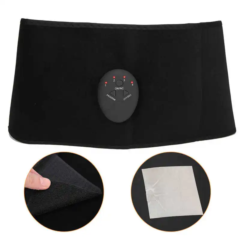 

Slim Down Body Shape Care EMS Fitness Belt Rechargeable Abdominal Muscle Trainer Toner People Slimming Belt Fat