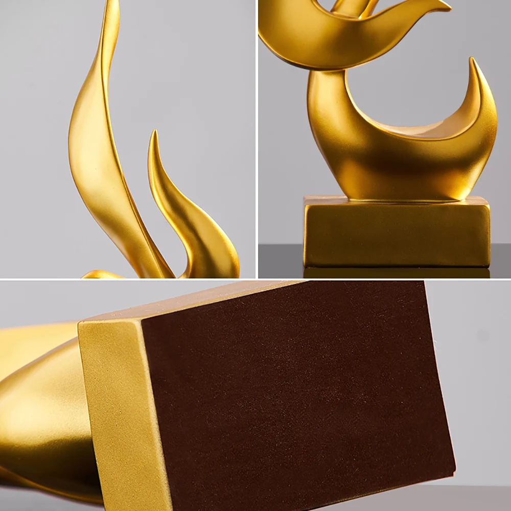 

European Style Decor Resin Abstract Figurine Home Decoration Accessories for Living Room Office Desk Accessories Wedding Gift