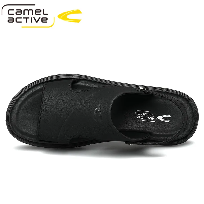 Мужские пляжные сандалии Camel Active черные повседневные Шлепанцы из искусственной