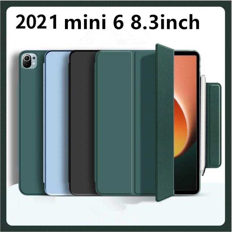 

Новинка 2021, Магнитный чехол для iPad Mini 6, умный флип-чехол для ipad mini 6, безразмерный чехол для iPad Mini 6, чехол-подставка из искусственной кожи 8,3 дю...