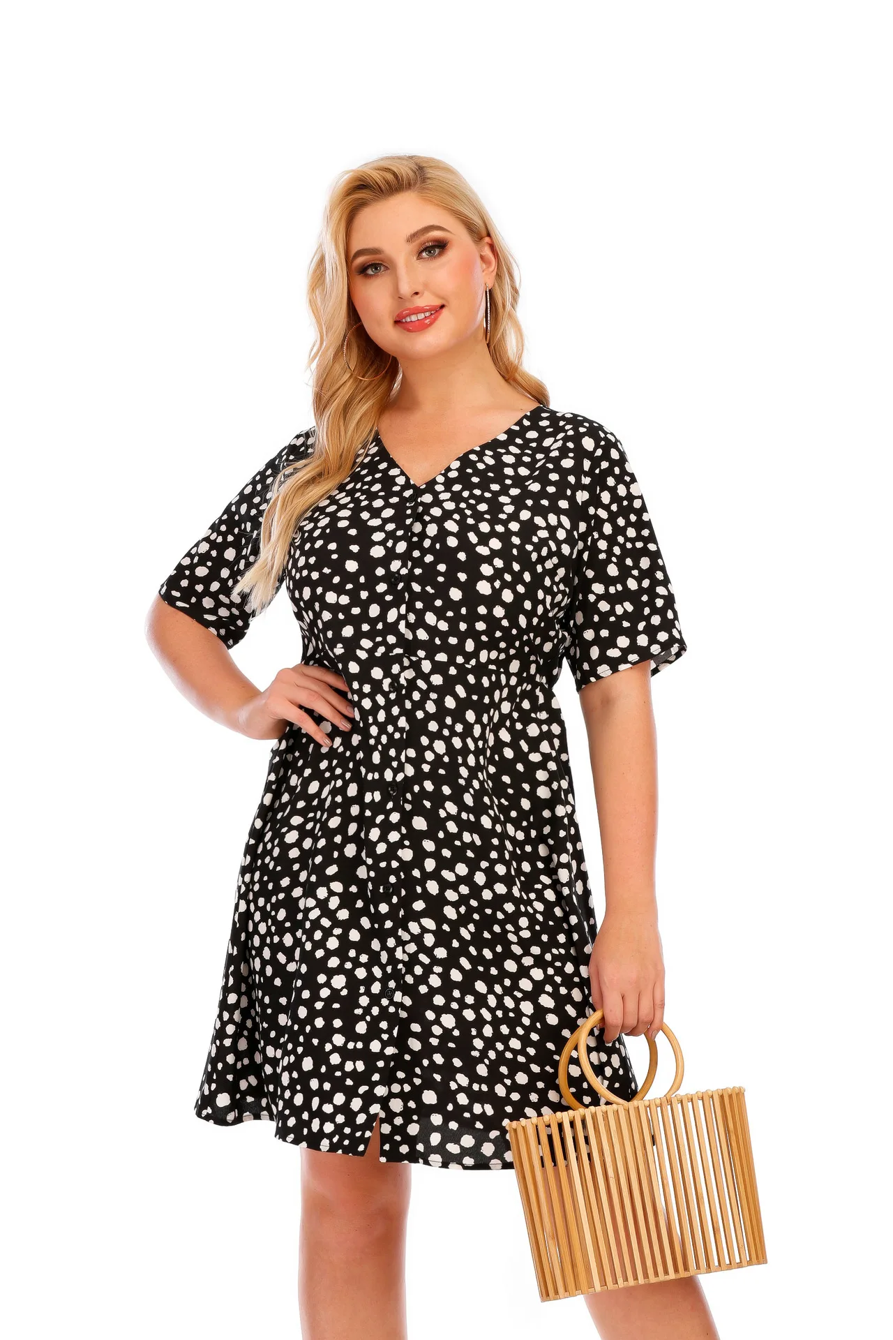 

Boho Style Floral Print Dress Short Sleeve Women Mini Dress O Neck Loose Ladies Dresses Beach Sundress Ropa Mujer C220