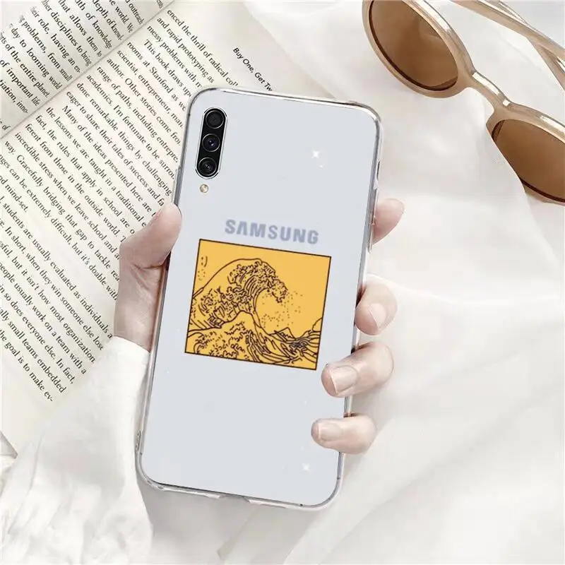 

Great Wave off Kanagawa Phone Case Transparent for Samsung s9 s10 s20 Huawei honor P20 P30 P40 xiaomi note mi 8 9 pro lite plus