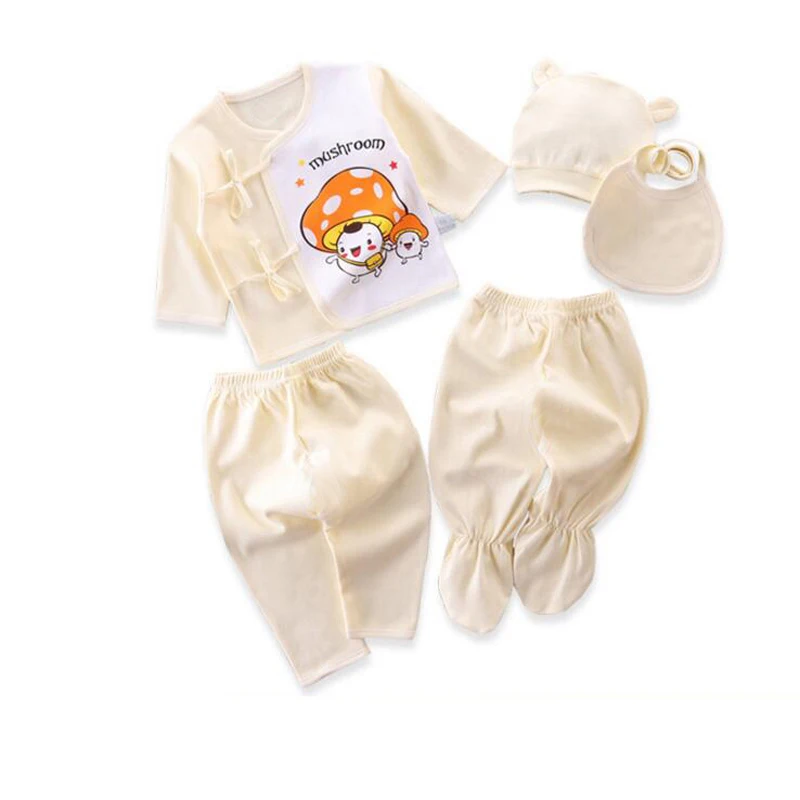 0-3M Newborn Clothes Suits Cotton Infant Set for Baby Girls Boys Cartoon Pant Hat Tops Bibs More 20 Colors | Детская одежда и