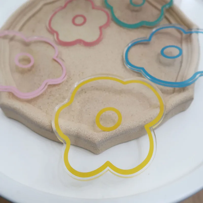 

Acrylic Coasters Drink Home Counters Flower Korean Creative Kitchen Dining Living Room Transparent Patio Coffee Table Placemat