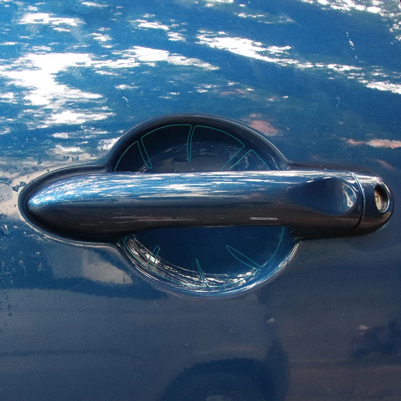 4 шт. невидимая Автомобильная дверная ручка царапины автомобильные тряпки