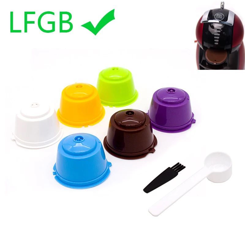 6 шт многоразовые combinacapsule Кофе чашка фильтра капсулы с фильтром для кофемашины