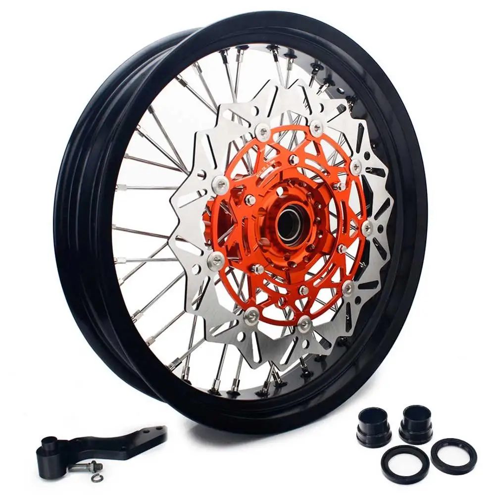 BIKINGBOY 3 5/4 25/4 5/5 0 17 &quotспереди и сзади колесные диски ступицы тормозные для KTM SX F 450 09