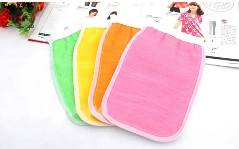 

1 шт., плотное двустороннее однослойное полотенце для душа, полотенце Cuozao, грязевые перчатки для ванны, губка для ванны, щетка для ванны