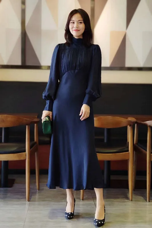 

Осенне-зимняя обувь новые продукты, элегантная женская обувь на высоких каблуках с заказ двойной Qiao шелковые косой срез рыбий хвост платье ...