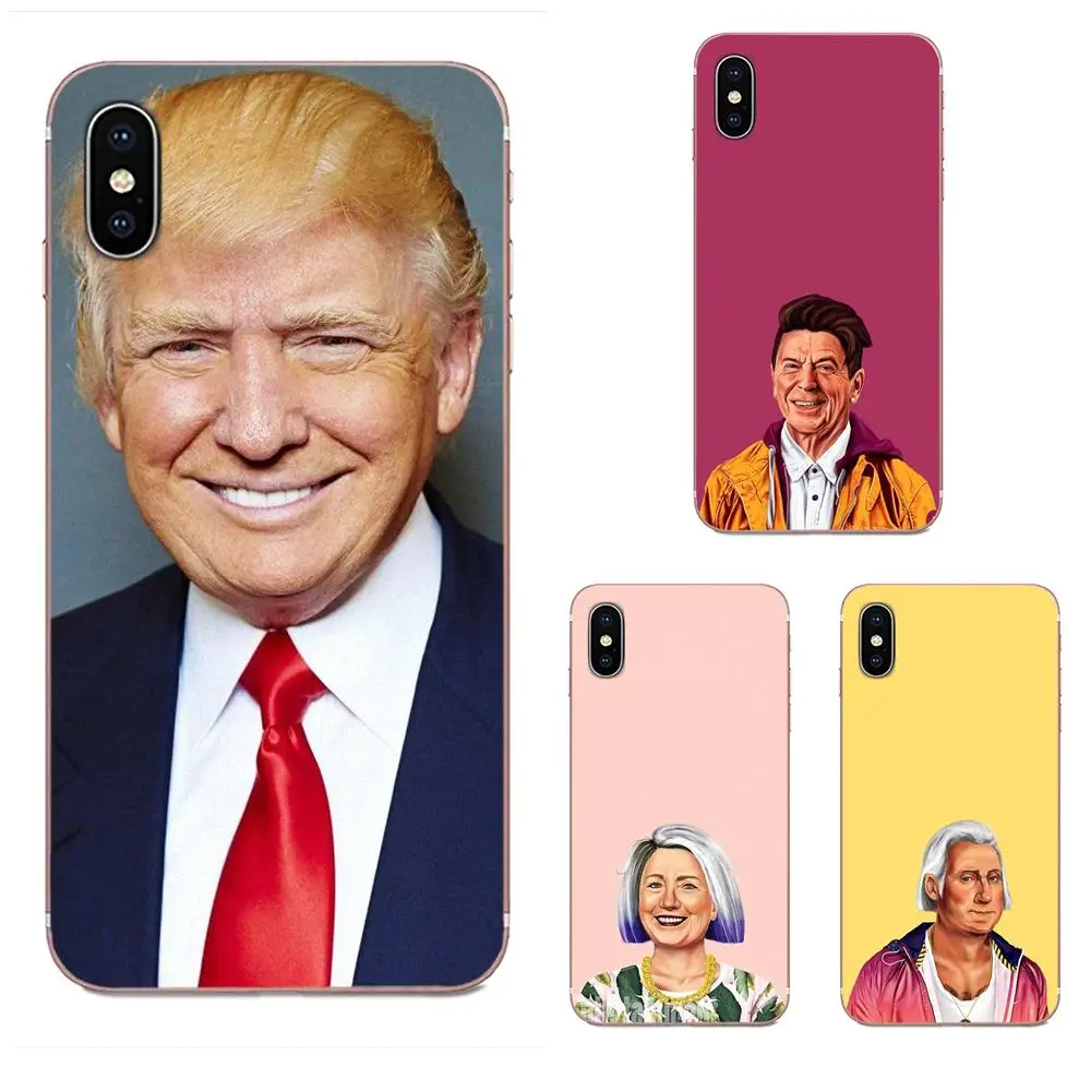 Мягкий чехол из ТПУ с изображением Дональда Трампа для Samsung Galaxy S9 S10 S20 Plus Ultra S6 S7 S8
