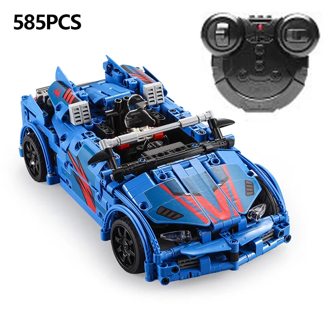 C51052 Buliding Блок RC Car Technic 1586 шт. CADA F1 и Bugatti Супер гоночный автомобиль функция электрической мощности для сбора - Цвет: C51052