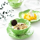 Керамическая обеденная тарелка с мультяшным Кроликом, домашняя посуда, тарелка для салата, десертная тарелка, детская обеденная тарелка, кухонные принадлежности