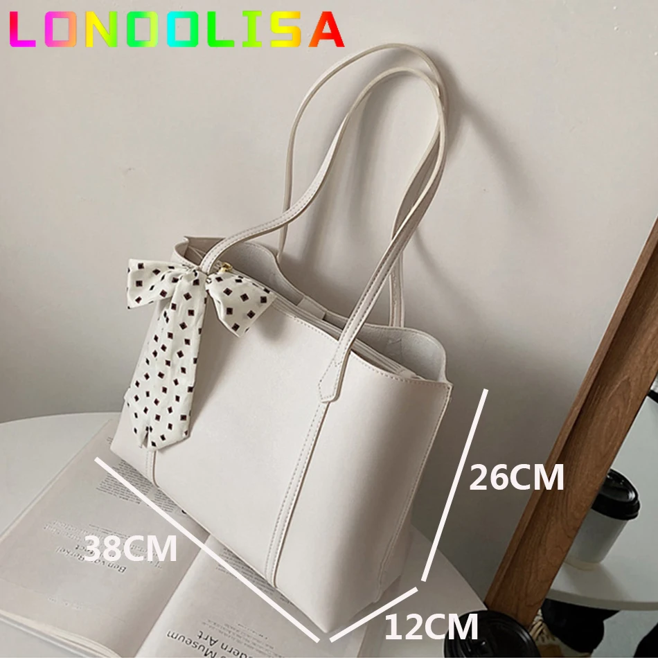 

Large Capacity Makeup Storage Wearable PU Shoulder Bag Lady Shopper Tote Class Commuter Bag Purse Niche Design Fresh Sac Wallet