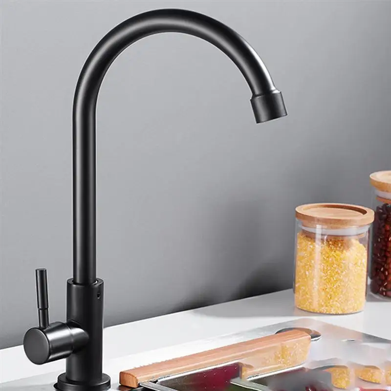 

Kitchen Single Outlet Faucet Bathroom Water Tap Rotatable Cold Water Faucet