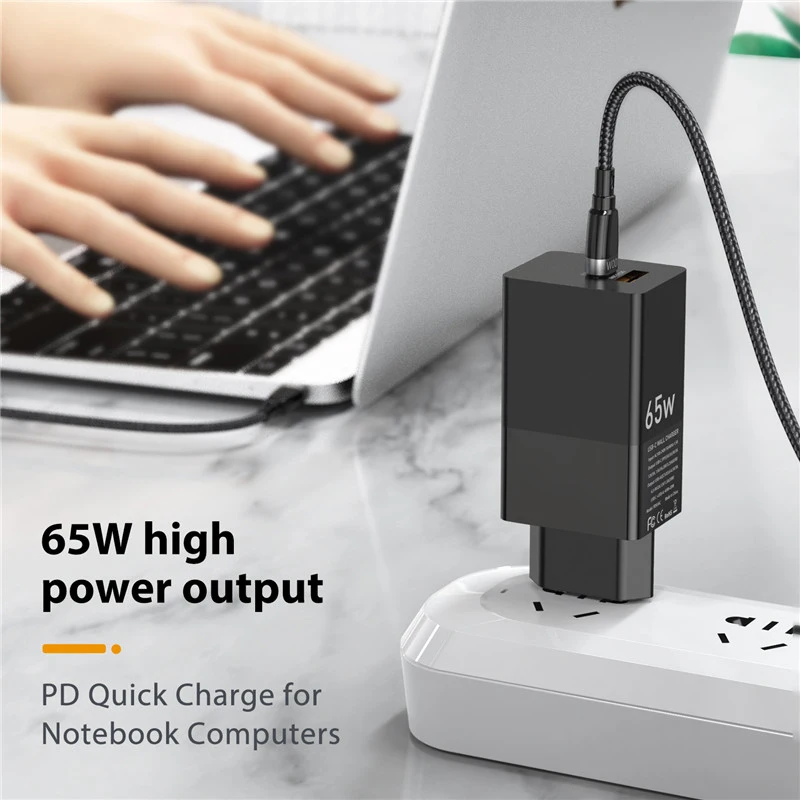 65W Ган зарядное устройство Quick Charge 4 0 3 кабель с разъемом USB типа C QC PD портативное