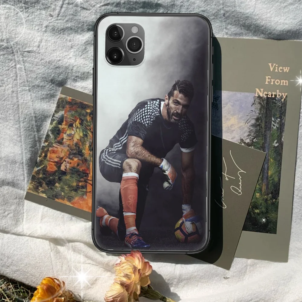 

goalkeeper Gianluigi Buffon Phone Case Cover Hull For iphone 5 5s se 2020 6 6s 7 8 12 mini plus X XS XR 11 PRO MAX black Funda