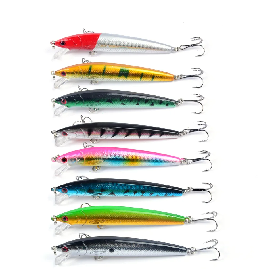 

1pcs Minnow Fishing Lure Hard Artificial Bait 3D Eyes 9.5cm 8.5g Wobblers Crankbait Topwater Plastic Baits Fish Pesca