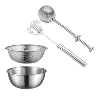 flour or powdered sugar shaker duster stainless steel sifter dusting wands vegetable sink drain basket