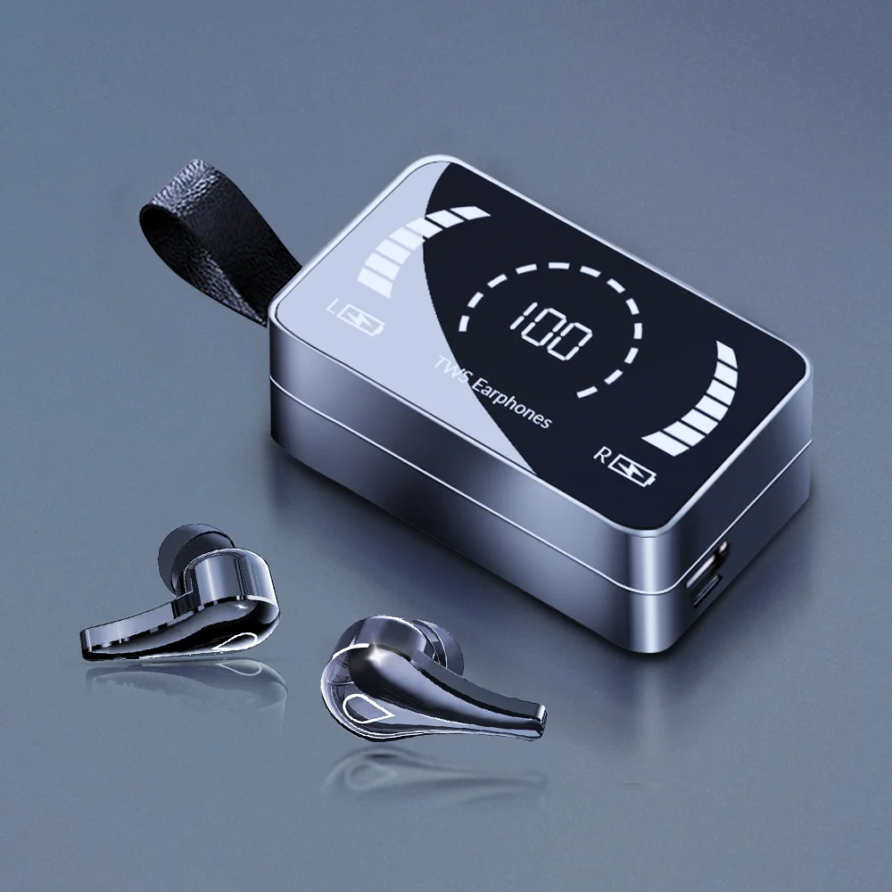

Wireless Headphones 3500mAh Charging Box Earphones Bluetooth-compatible Stereo Sports Waterproof With Microphone Noise Reduction