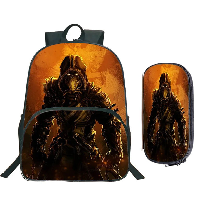 Школьные ранцы Scorpion In Mortal Kombat X школьные школьный рюкзак модный с красивым