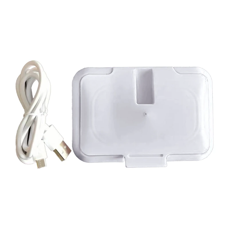 

J60B USB Baby Wipes Heater Thermal Warm Wet Towel Dispenser Napkin Heating Box Cover